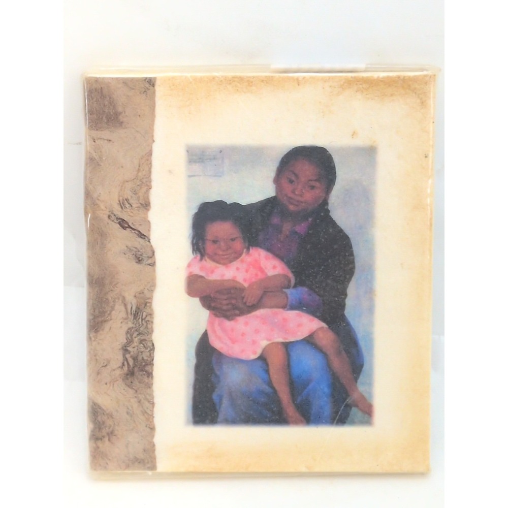 Handmade Bark Paper- Amate Journal Mary Gray Native American Mexico 4"x 3.5" New